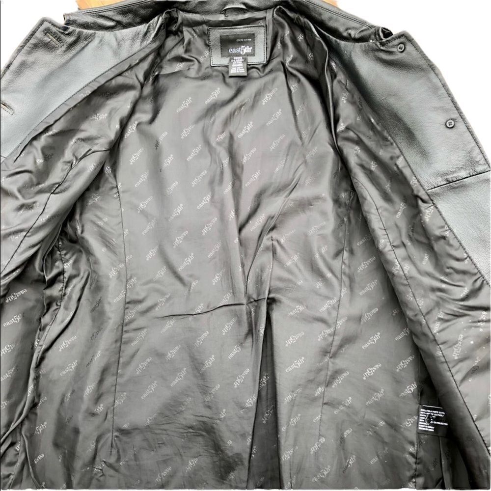 EAST 5TH 100% Leather Button Up Jacket Size X-Large - Picture 3 of 5